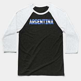 COUNTRY FLAG - ARGENTINA Baseball T-Shirt